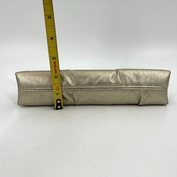GUNNE SAX Vintage Gold Metallic Pleated Small Hand Clutch Purse - Picture 13 of 13